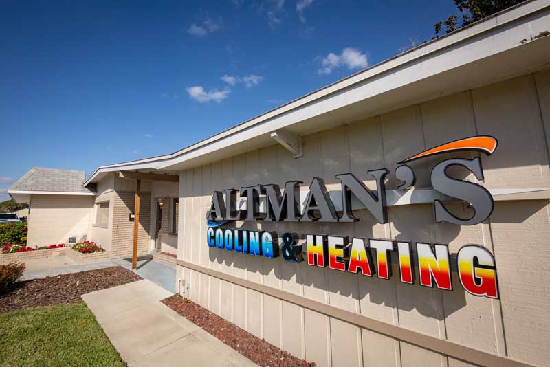 Altman's Cooling & Heating sign